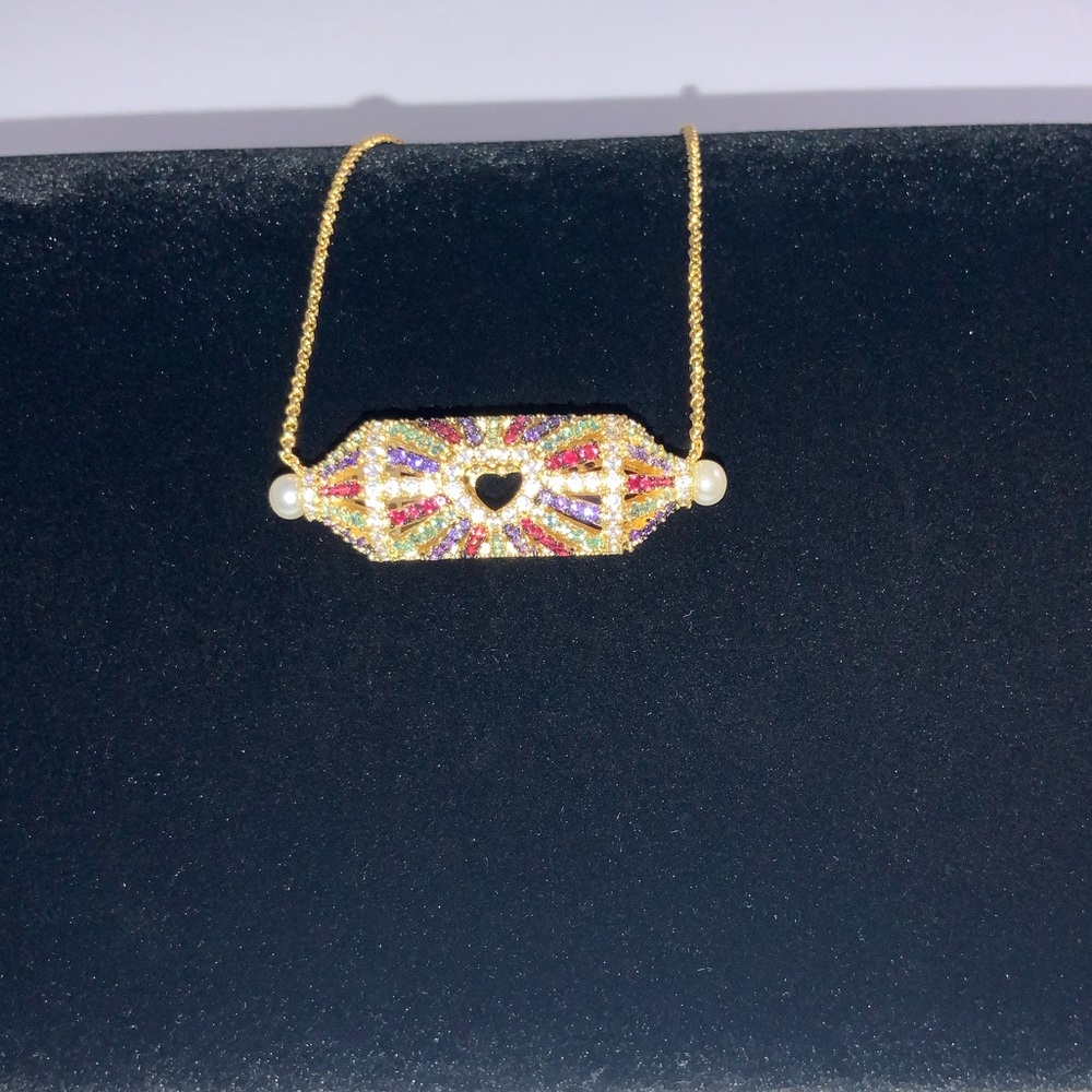 Rainbow Spinner Heart Necklace - Picture 13 of 16